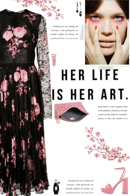 How to wear a Floral Embroidered Pleated Dress!- combinação de moda
