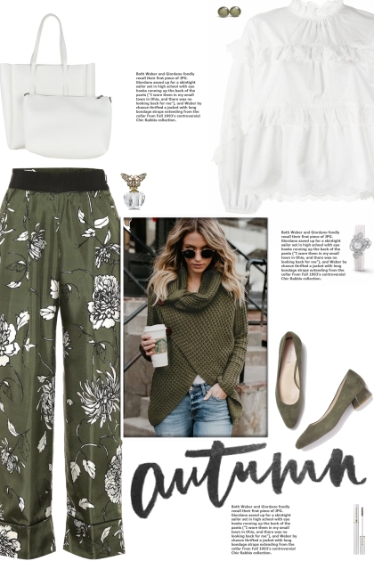 How to wear Floral Silk Wide Leg Trousers!