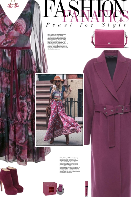 How to wear a Floral Print Slit Sleeve Dress!- Модное сочетание