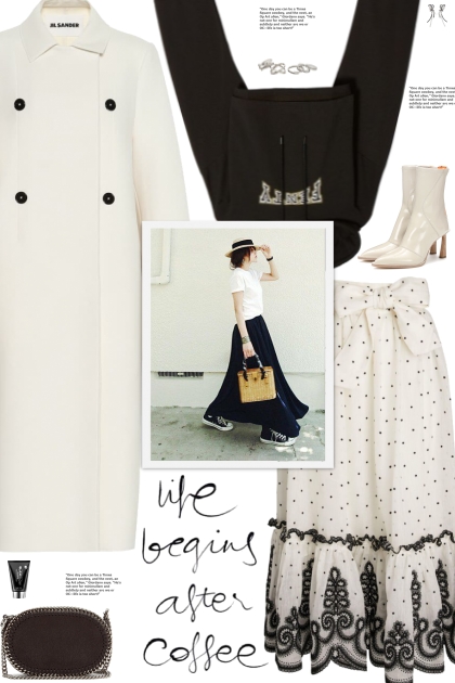 How to wear a Linen-Silk High Rise Midi Skirt!- Fashion set