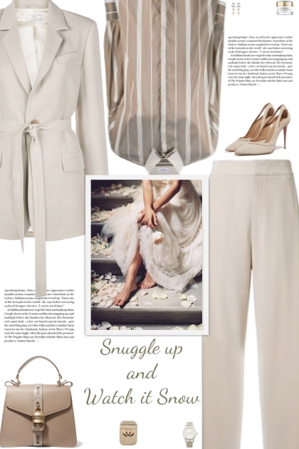 How to wear a Co-Ord Beige Lined Suit Set!- Fashion set
