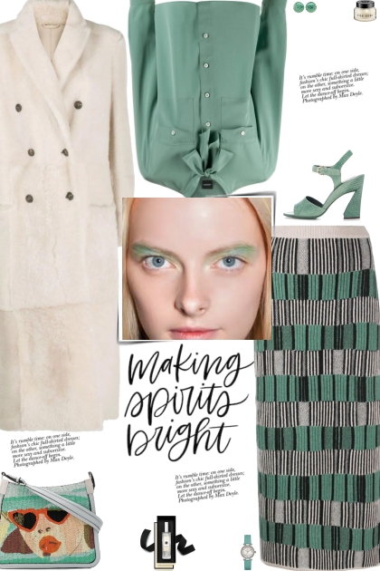 How to wear a Striped Knit Pencil Skirt!- combinação de moda