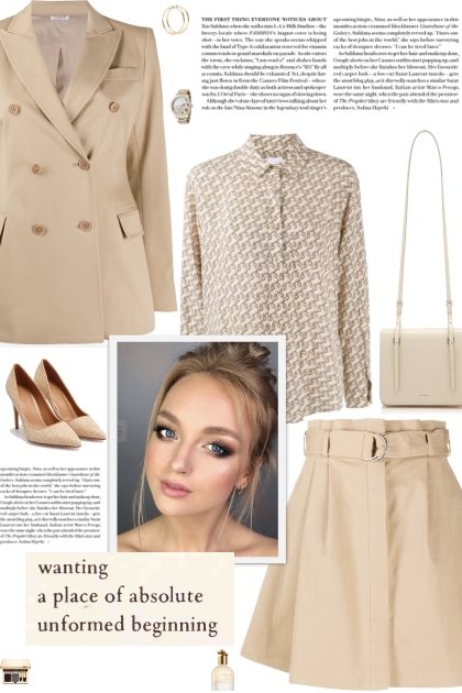 How to wear a Co-Ord Cotton Beige Suit Set!
