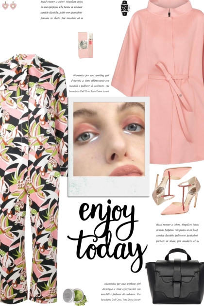 How to wear All Over Print Long Sleeve Jumpsuit! - Combinaciónde moda