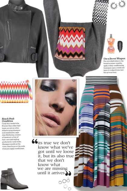 How to wear a Patchwork Multicolor Crop Sweater!