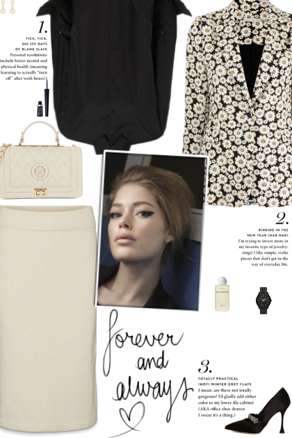 How to wear an All-Over Floral Long Sleeve Blazer!- Combinaciónde moda