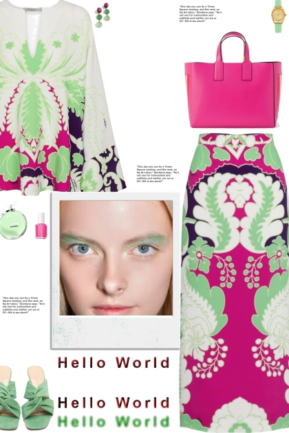 How to wear a Co-Ord Floral Multicolor Skirt Set!- Modna kombinacija
