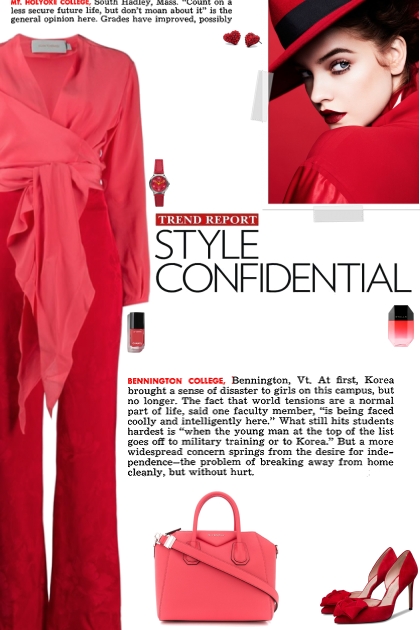 How to wear a Color Block Belted Waist Jumpsuit!- combinação de moda