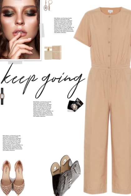 How to wear a Cotton-Poplin Short Sleeve Jumpsuit!- Fashion set