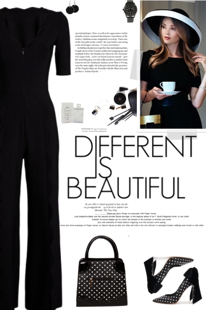 How to wear Scallop Detailed Fitted Jumpsuit!- Modna kombinacija