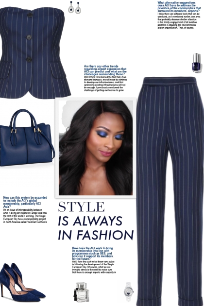 How to wear a Co-Ord Pinstriped Pant Set!