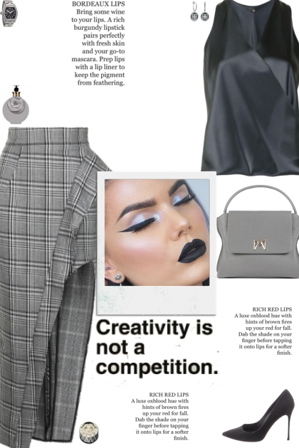 How to wear a Plaid-Check Pencil Skirt!- Fashion set
