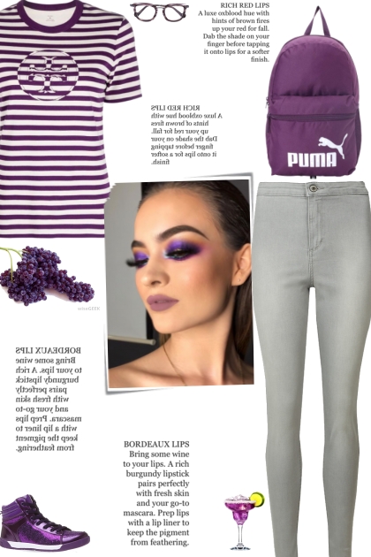 How to wear a Striped Logo Print T-Shirt!- Combinaciónde moda