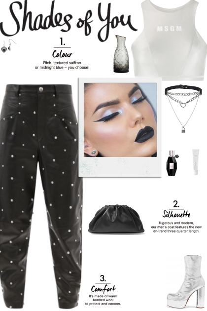 How to wear Embellished Faux Leather Pants!