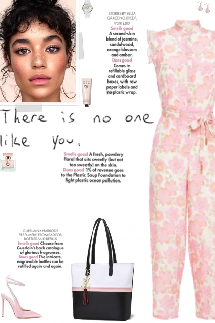 How to wear a Floral Waist Tie Jumpsuit!