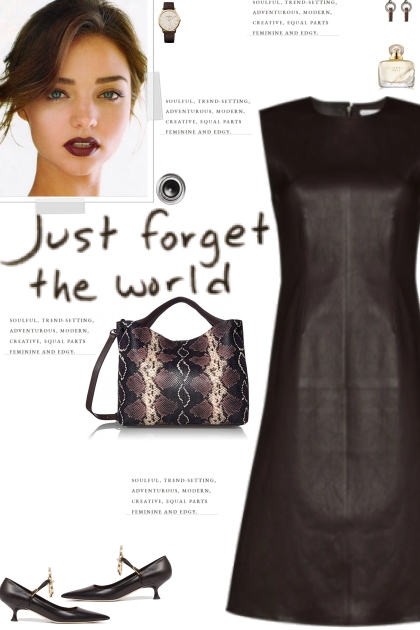 How to wear a Faux Leather Sleeveless Dress!- combinação de moda