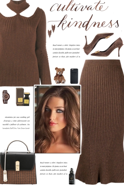 How to wear a Co-Ord Speckled Knit Skirt Set!- Modna kombinacija