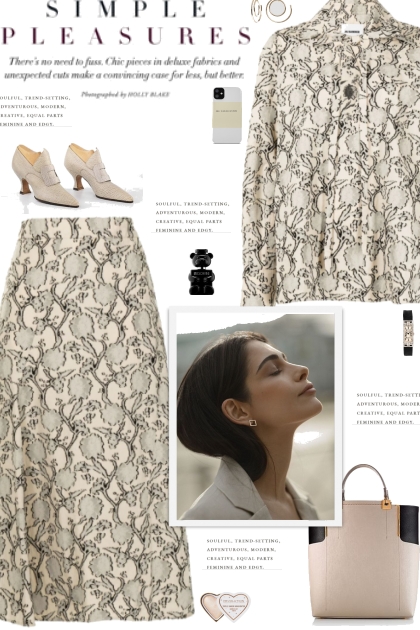 How to wear a Printed Jacquard Skirt Set!- combinação de moda