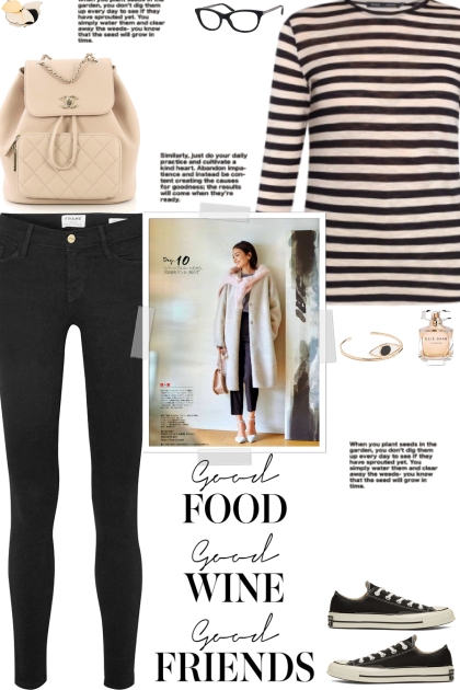How to wear a Striped Cotton Round Neck T-shirt!