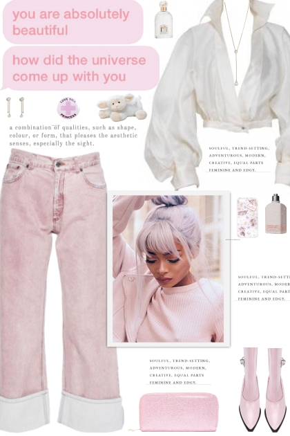 How to wear Worn Effect Mid Rise Jeans!- コーディネート