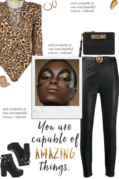 How to wear a Leopard Print Lace-Up Bodysuit!