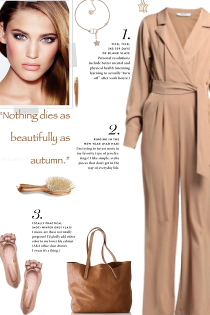 How to wear a Twill Belted Solid Color Jumpsuit!- 搭配