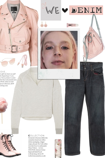 How to wear a Pastel Leather Biker Jacket!- コーディネート
