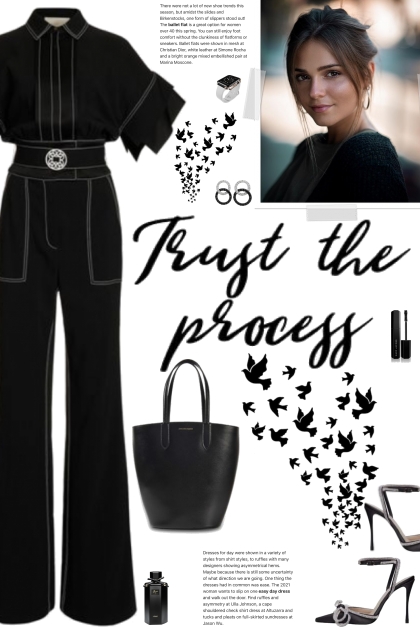 How to wear a Contrast Piped Jumpsuit!- コーディネート