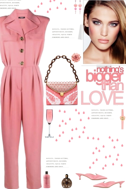 How to wear a Logo Embossed V-Neck Jumpsuit!- Combinaciónde moda
