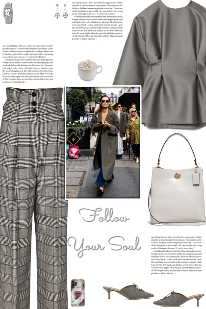 How to wear Wide-Leg Checked Trousers!