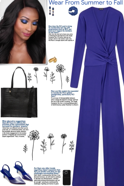 How to wear a Viscose Long Sleeve Jumpsuit!