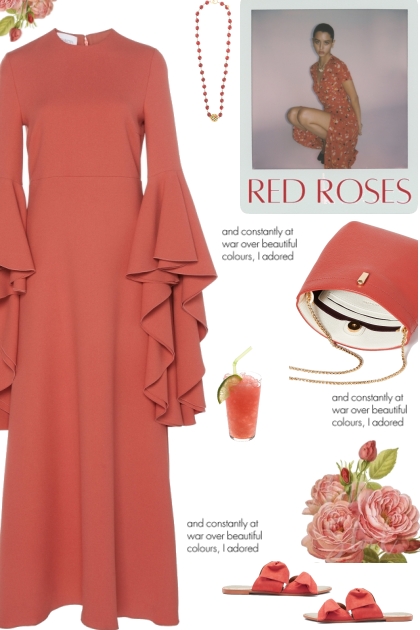 How to wear a Ruffled Long Sleeve Maxi Dress!- Combinaciónde moda