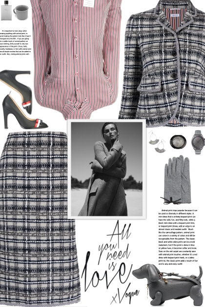 How to wear a Co-Ord Wool Check Tweed Skirt Set!- Combinazione di moda