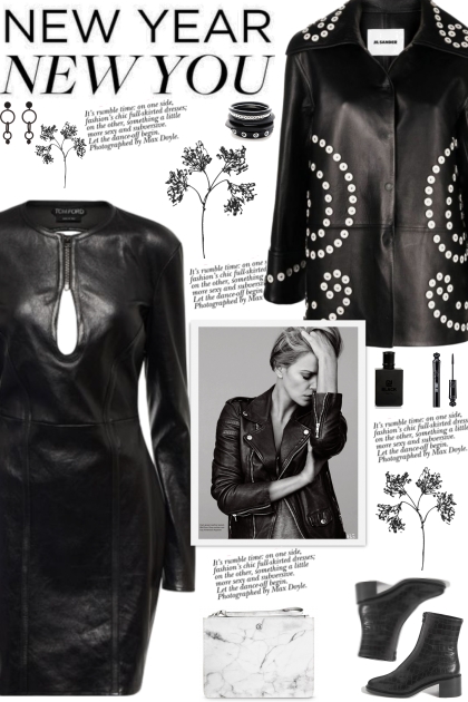 How to wear a Button-Detailed Leather Jacket!- Combinaciónde moda