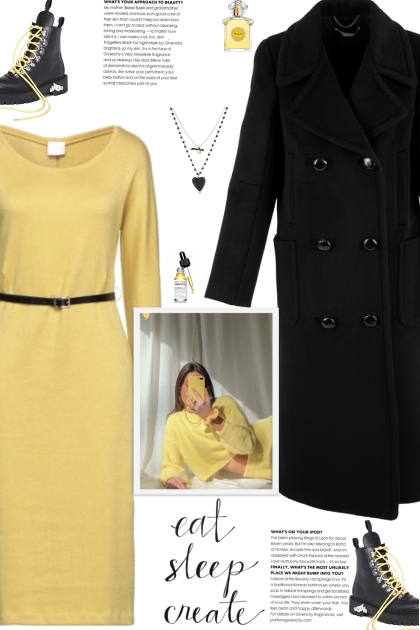 How to wear a Knit Belted Round Neck Dress!- Combinaciónde moda