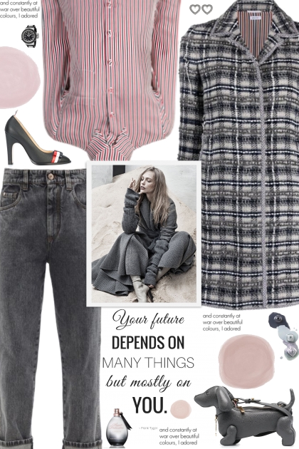 How to wear a Wool Check Tweed Coat!- Fashion set