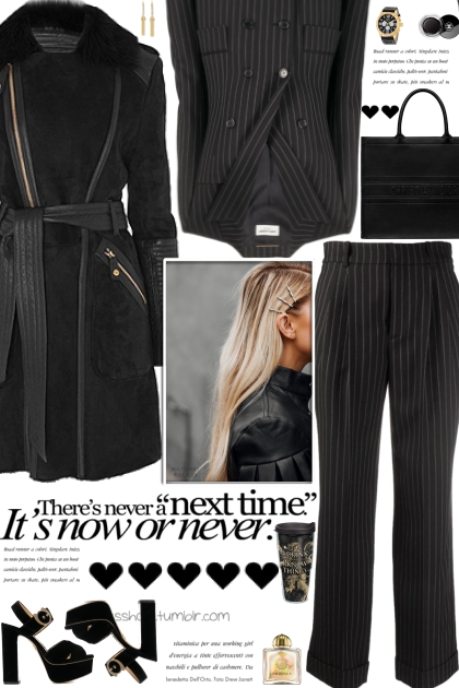 How to wear a Co-Ord Pinstriped Suit Set!- 搭配
