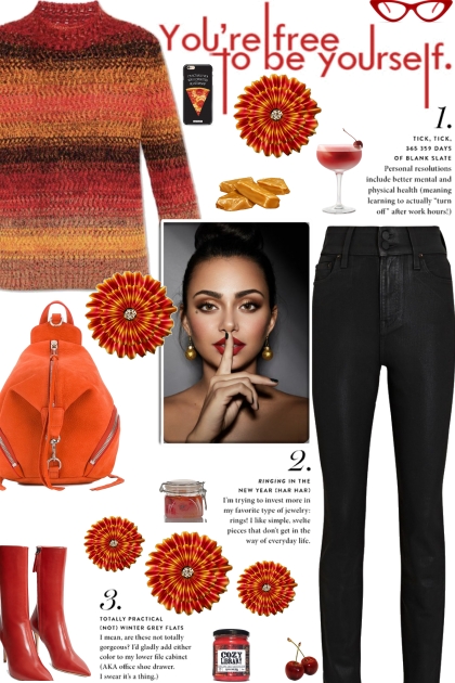 How to wear a Multicolored Round Neck Sweater!- combinação de moda