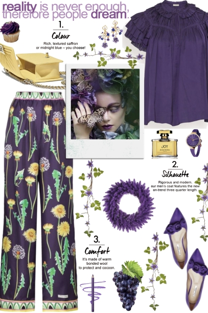 How to wear a Floral-Print Silk Palazzo Pants!- Modna kombinacija