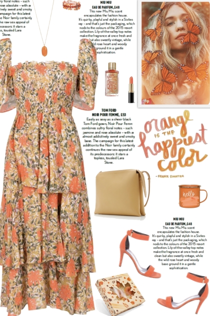 How to wear a Floral-Print Tiered Dress!- Modna kombinacija