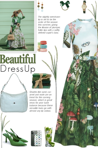 How to wear a Belted Cotton Blend Midi Dress!- Modna kombinacija