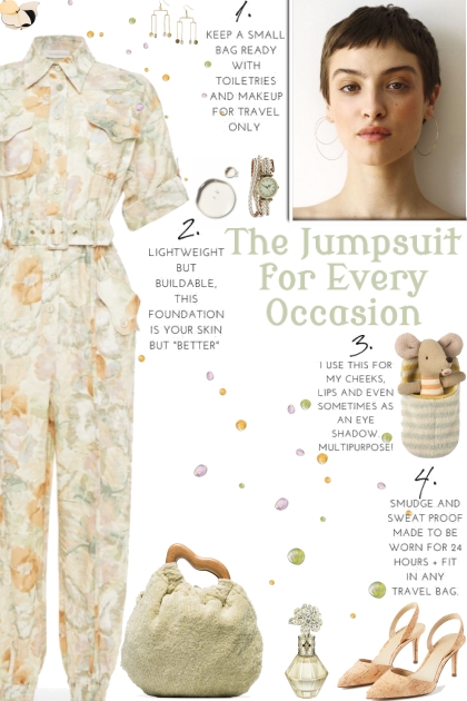 How to wear a Floral-Print Linen Jumpsuit!