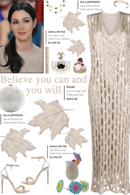 How to wear Net-Detail Sleeveless Dress!