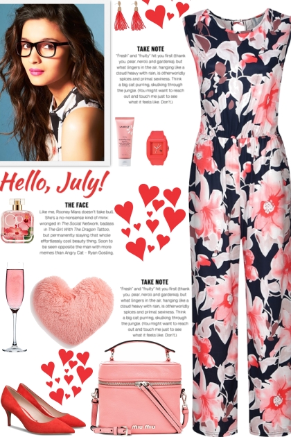 How to wear a Floral-Print Sleeveless Jumpsuit!- Modna kombinacija