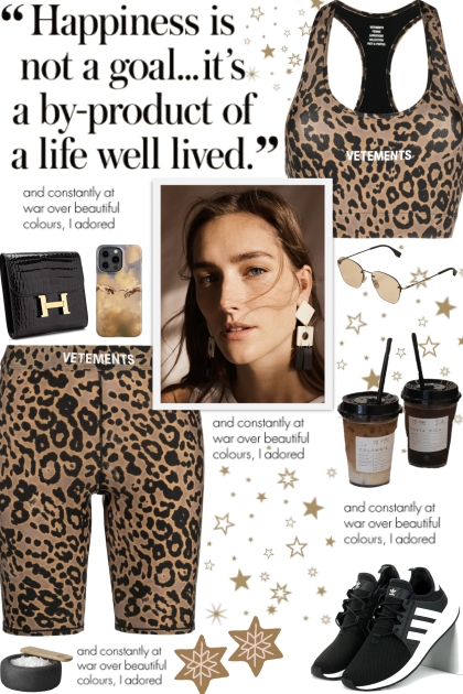 How to wear a Co-Ord Leopard Print Activewear Set!- combinação de moda