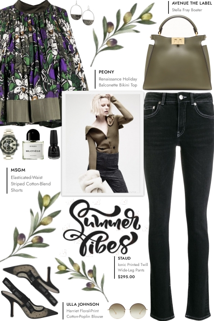 How to wear a Floral-Print Sleeveless Blouse!- Модное сочетание