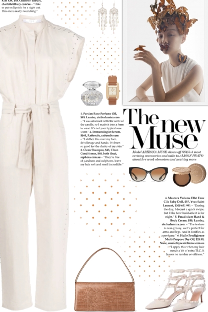 How to wear a Belted Linen-Blend Jumpsuit!- Fashion set