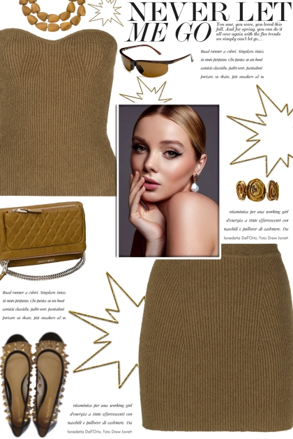 How to wear a Co-Ord Rib Knit Skirt Set!- combinação de moda
