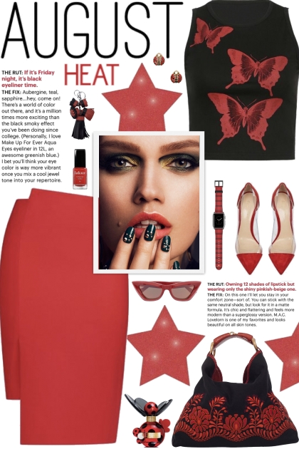 How to wear a Butterfly-Print Sleeveless Top!- Combinaciónde moda