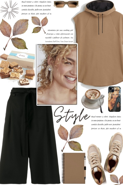 How to wear a Sleeveless Jersey Cotton Hoodie!- Modna kombinacija